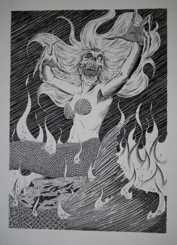 Mermaid by Chris Odgers - Original Illustration