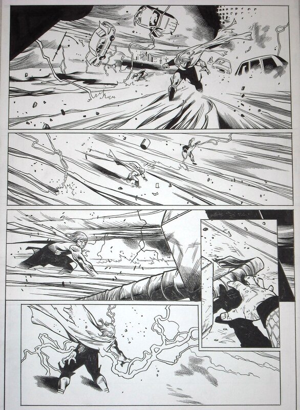 En vente - Thor #600 page 28 par Olivier Coipel - Planche originale