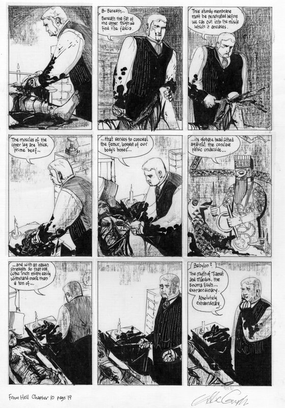 Eddie Campbell, Alan Moore, From Hell Ch 10, page 19 - Planche originale