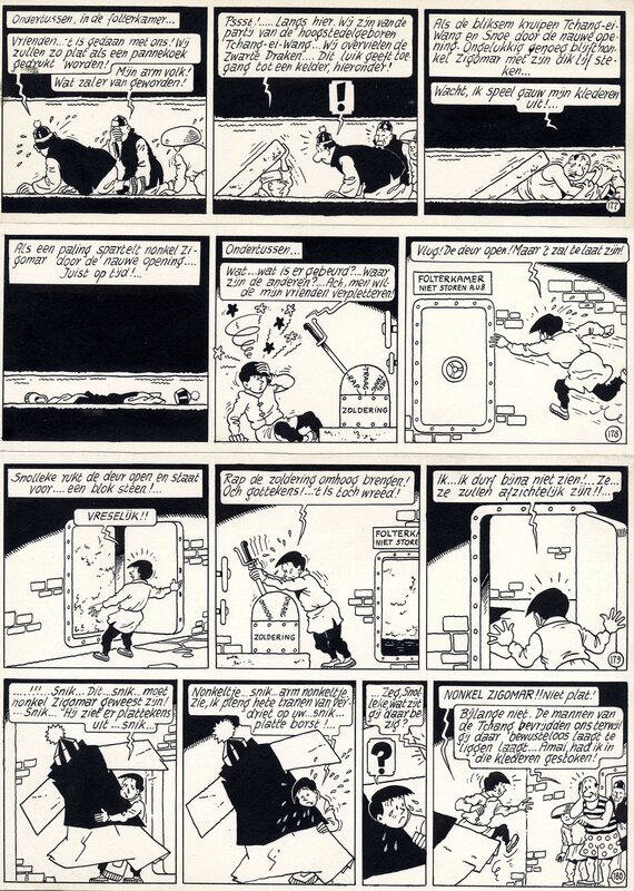 Bob De Moor, Nonkel Zigomar, Snoe en Snolleke - Les aventures d'oncle Zigomar - Comic Strip