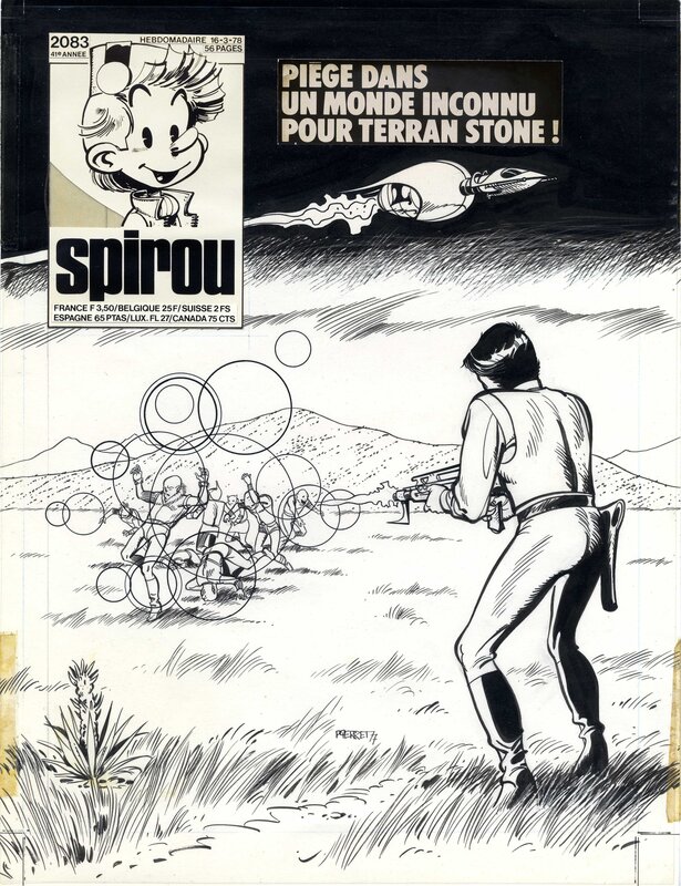 Terran Stone par Michel Pierret - Couverture originale