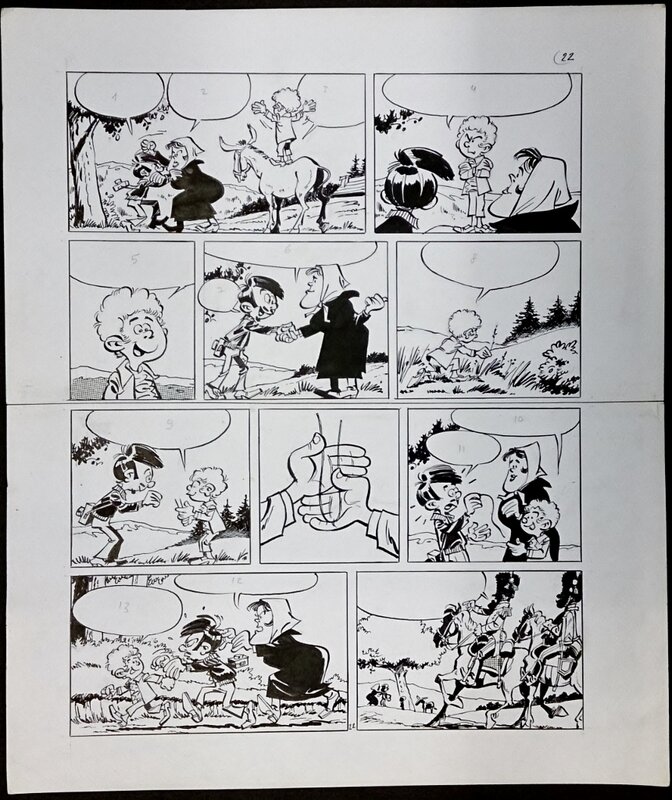 Planche Originale DINO ATTANASIO - Comic Strip
