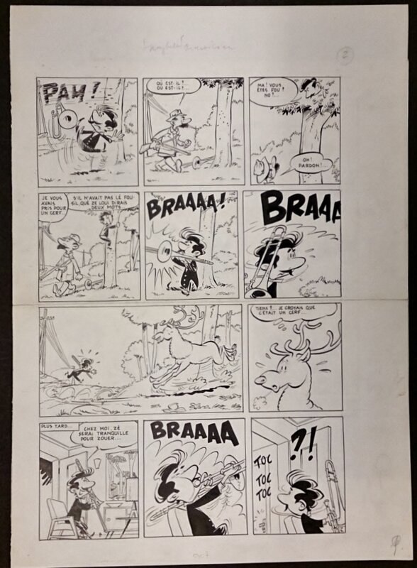 Planche Originale encrée Spaghetti par  DINO ATTANASIO - Comic Strip