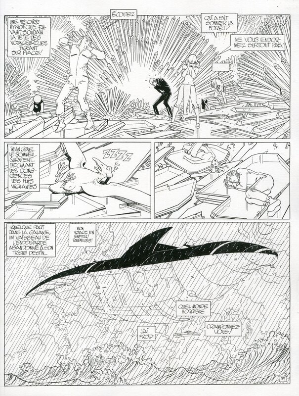 L'incal par Moebius - Planche originale