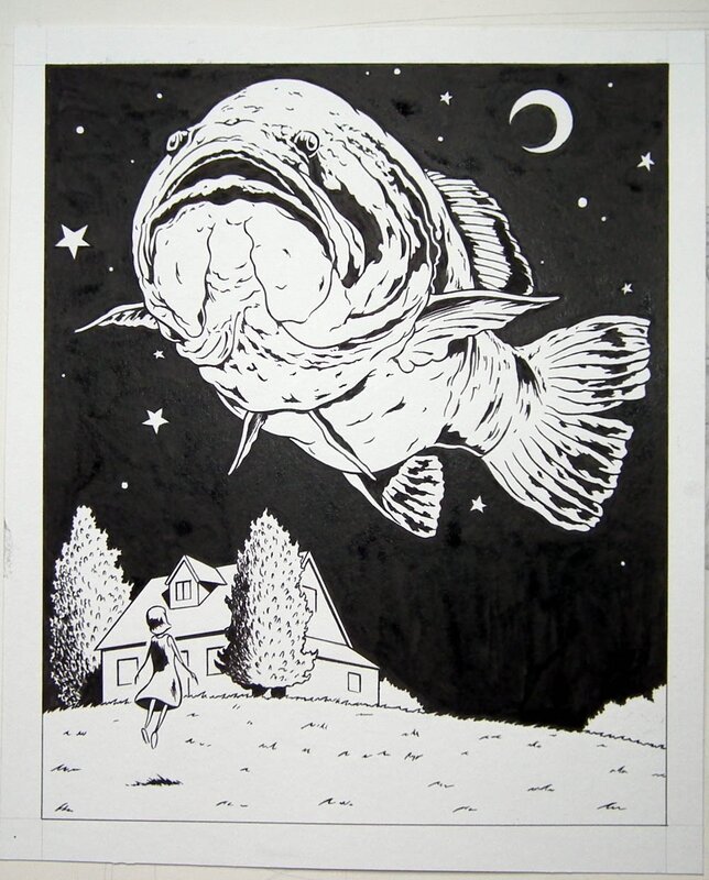 Ghost Fish 2 by Chris Odgers - Original Illustration