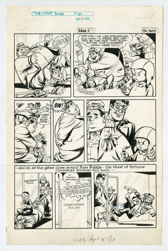 Will Eisner - The Spirit - Planche originale