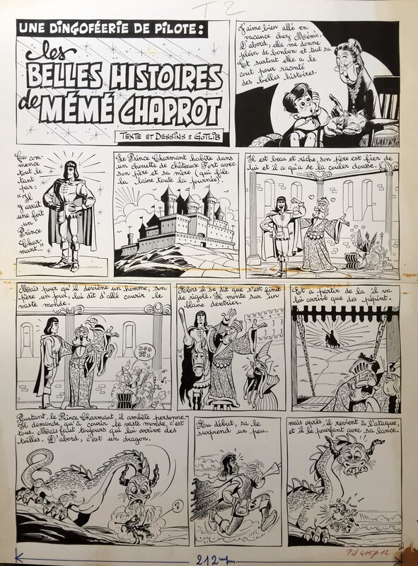 Gotlib, Les Dingodossiers Tome 2: Les belles histoires de Mémé Chaprot (4 pages) - Comic Strip