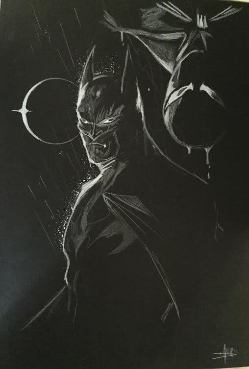 Anthony Daar, Batman and Spider Man - Original art