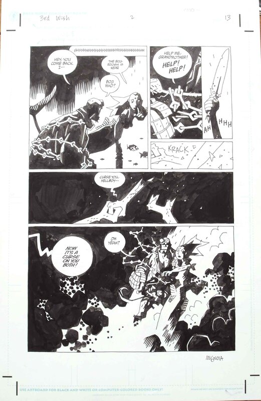 Mike Mignola, The Third Wish #2 Page 13 - Planche originale