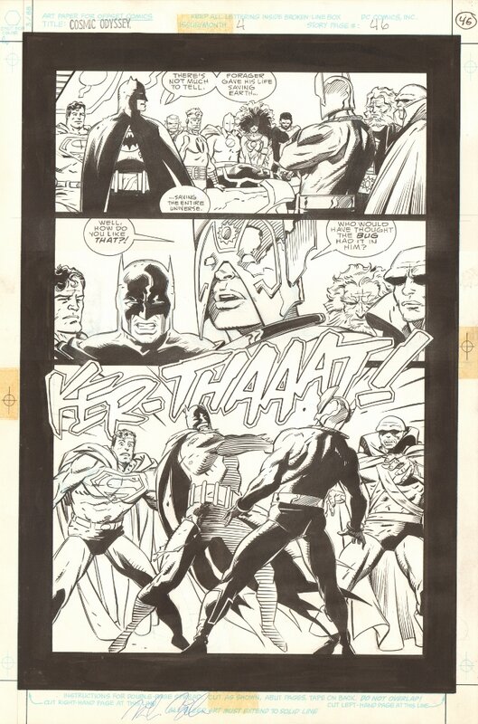 Mike Mignola, Carlos Garzón, Mignola: Cosmic Odyssey 4 page 46 - Original art