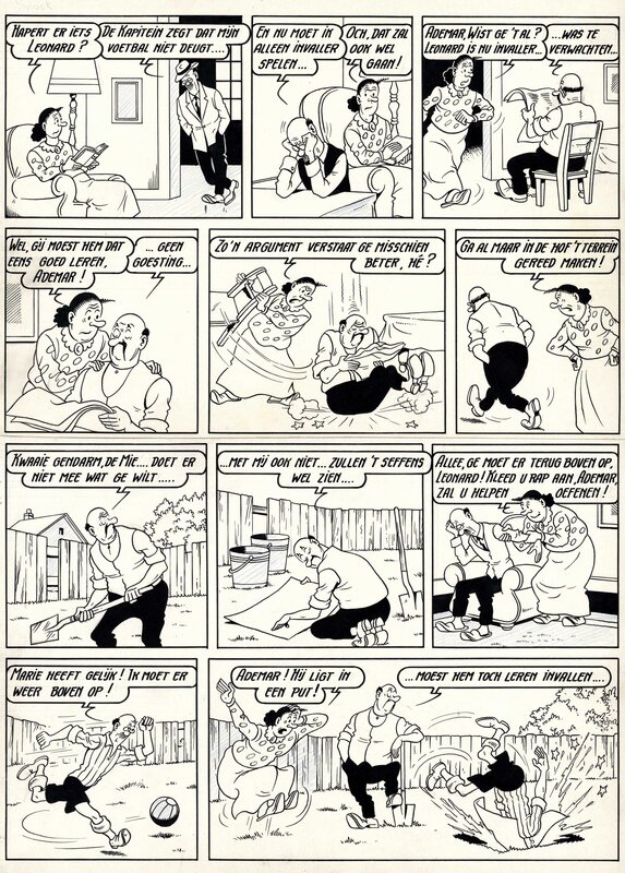 Willy Vandersteen, Karel Boumans, De familie Snoek - La famille Guignon - Comic Strip