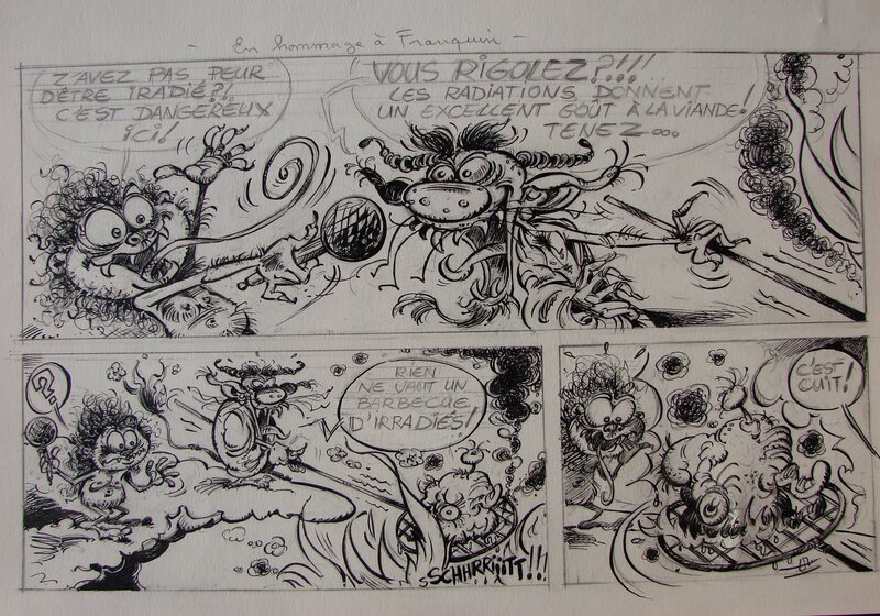 Joalbanese, Encore un clin d'oeil à Franquin - Original Illustration