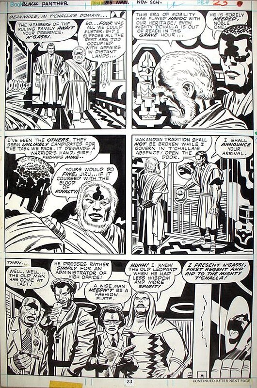 Black Panther par Jack Kirby - Planche originale