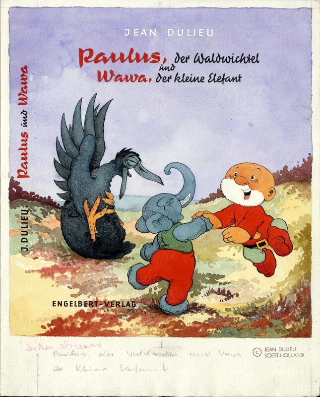 Jean Dulieu, Cover Duitse versie Paulus en Wawwa - Original Illustration