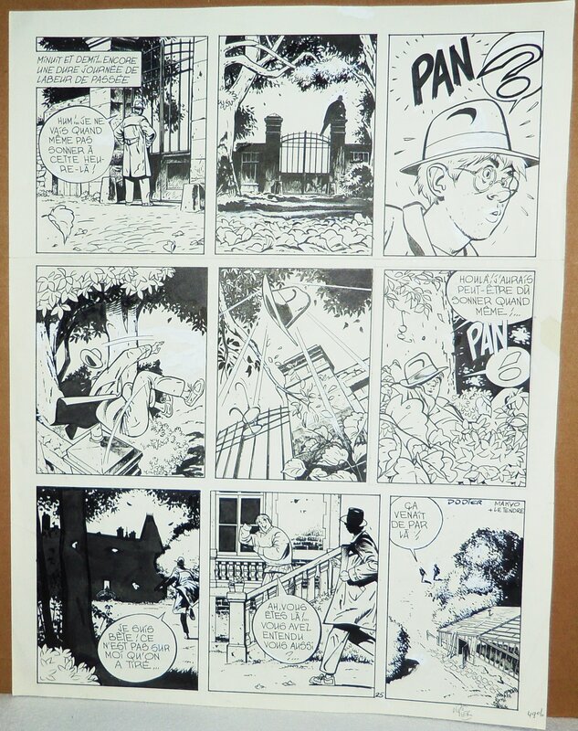 Alain Dodier, Makyo, Serge Le Tendre, Les êtres de papier ... Planche 25 du tome 2 - Planche originale