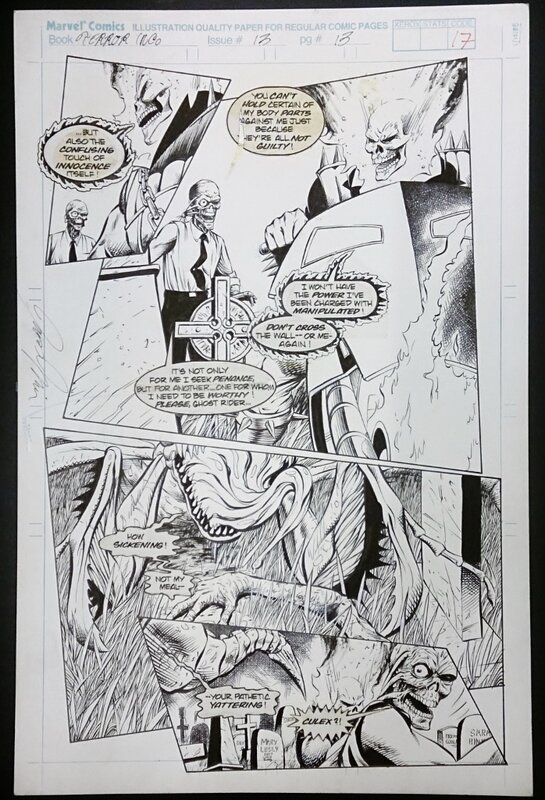 Richard Pace, Jason Minor, Planche Originale encrée tirée de Terror Inc par Richard Pace - Planche originale