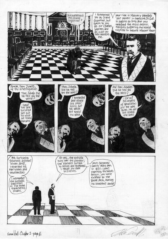 Eddie Campbell, Alan Moore, From Hell Ch 2, page 16 - Planche originale