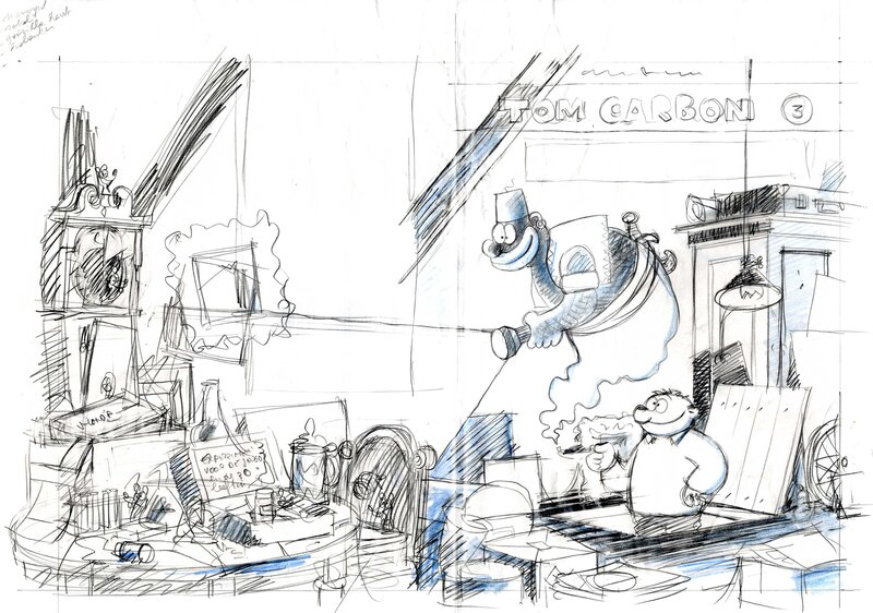 Luc Cromheecke, Tom Carbon - Tom Carbone - Original art