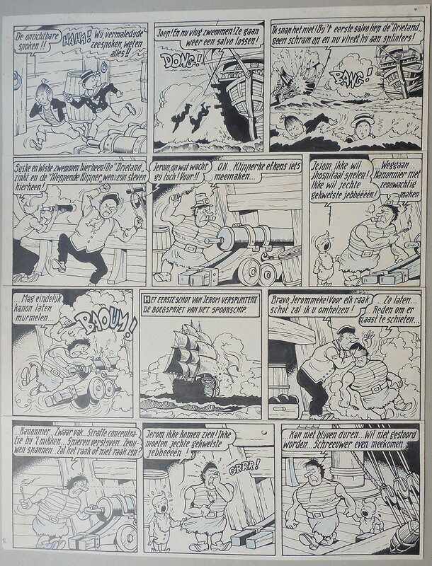Willy Vandersteen, De kleppende klipper - Planche originale