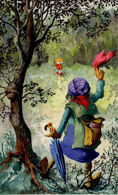 paulus de boskabouter illustratie uit margriet par jean dulieu