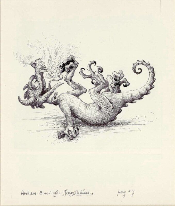 Jean Dulieu, Paulus en het draakje - Illustration originale