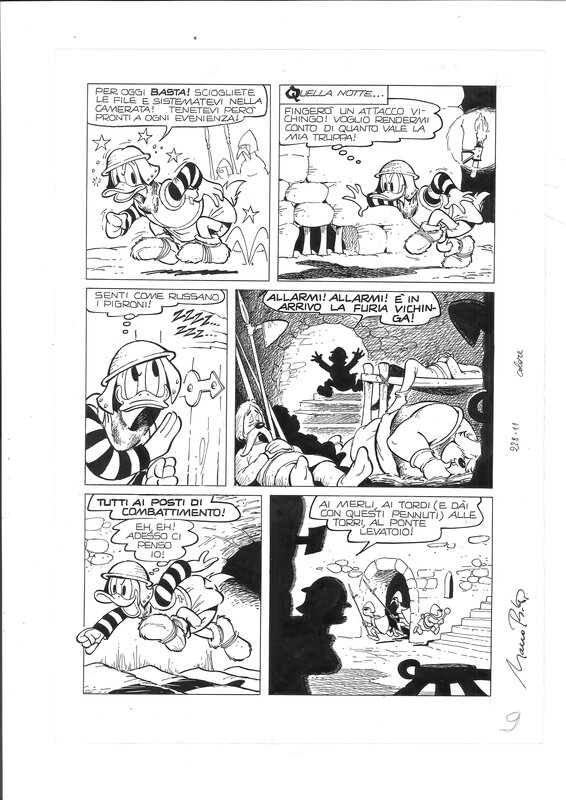 Marco Rota, Paperino e il Piccolo Crack, page 9 - Planche originale
