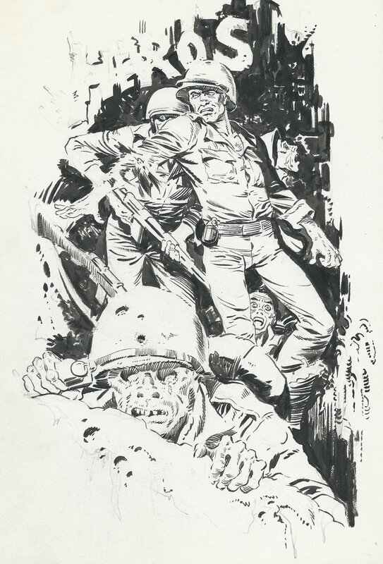 Héros de Guerre par Jean Sidobre - Illustration originale