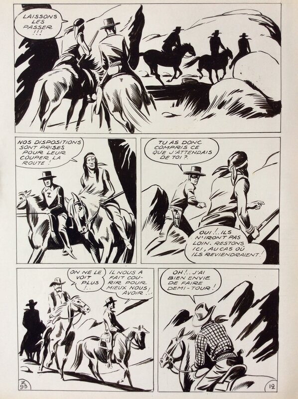 André Oulié, Moreau de Tours, Les aventures de Zorro - Justice de l'ouest - Comic Strip