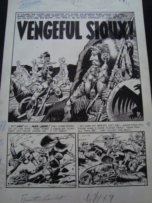 Vengeful SIOUX par Jack Davis, Harvey Kurtzman - Planche originale