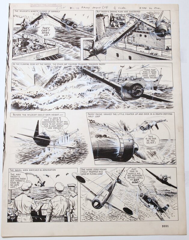Joe Colquhoun, Paddy Paine - The double eagles - LION 9 novembre 1963 - Comic Strip
