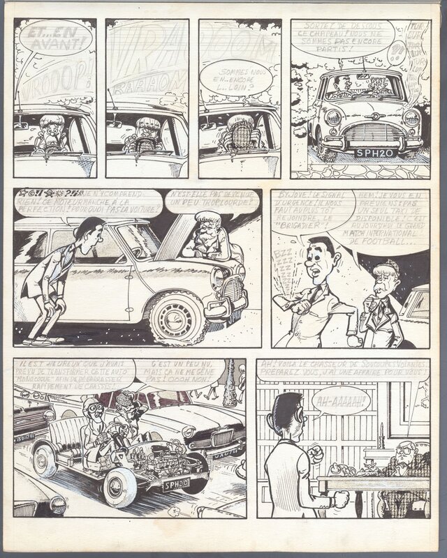 Jacques Devos, Steve Pops et les Soucoupes Volantes page 8 - Comic Strip