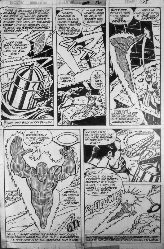 Ron Wilson, Vince Colletta, Marvel 2 in One #12 -  ( 1975 ) - Planche originale