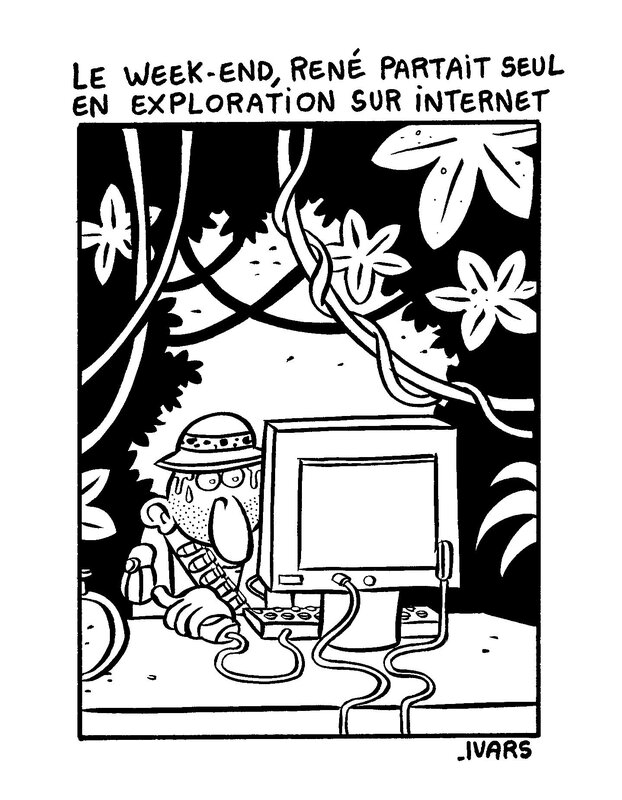 Explorateur by Éric Ivars - Original Illustration