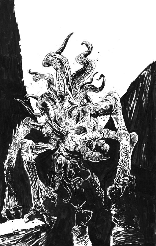 Cthulhu par Lionel Marty - Illustration originale