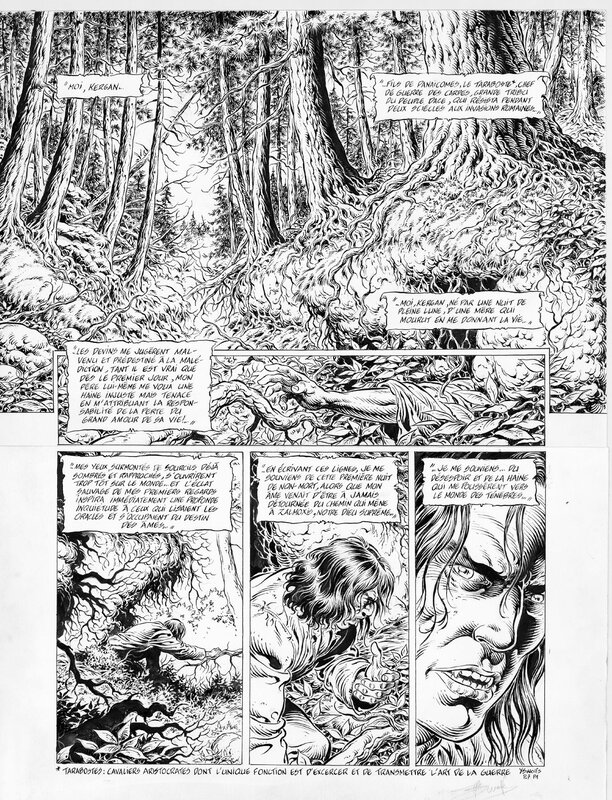 Yves Swolfs, Le Prince de la Nuit - 1ère page T7 - Planche originale