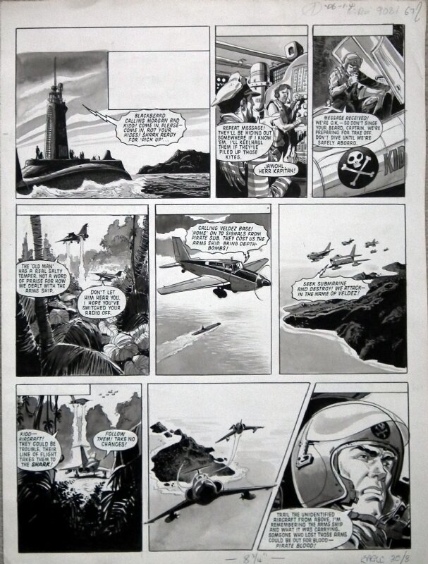 Sky Buccaneers - Eagle Volume 20 Issue 8 - José Ortiz - Planche originale