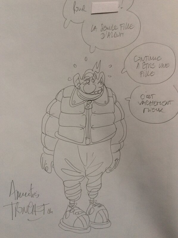 Jean-Claude Tergal by Tronchet - Sketch