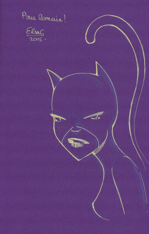 Catwoman par Charretier - Dédicace