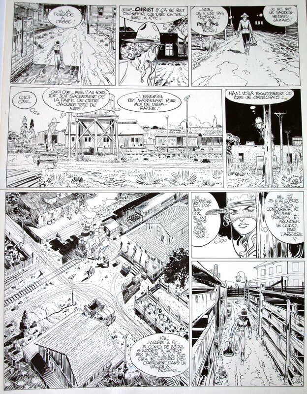 Jean Giraud, Jean-Michel Charlier, Blueberry  - Tome 23 -Arizona Love - Planche originale