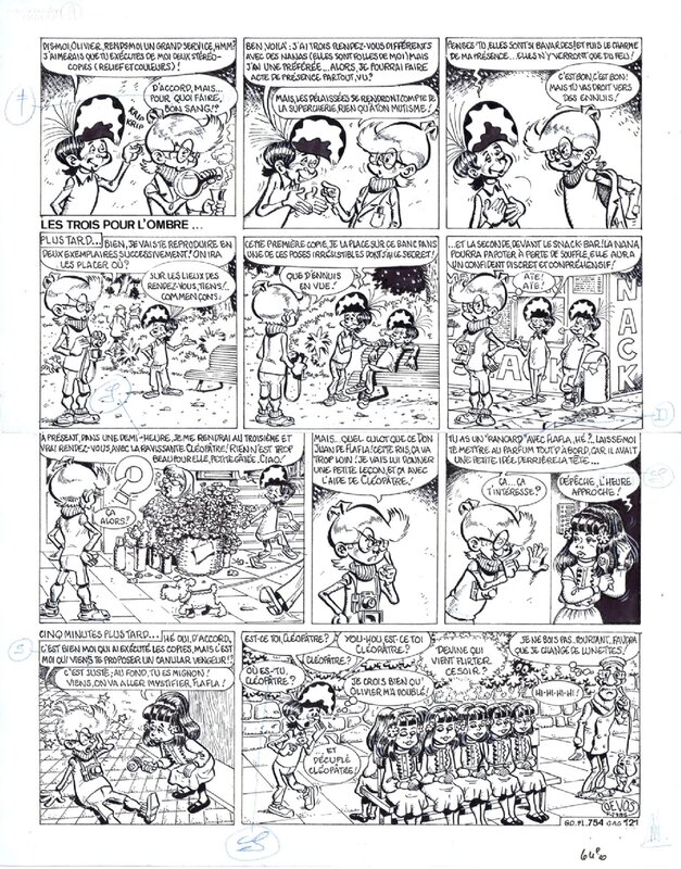 Jacques Devos, Génial Olivier Gag 121 - Comic Strip