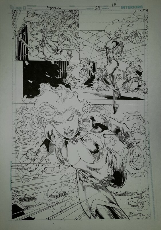 Superman v3 #29 P10 par Ed Benes - Planche originale