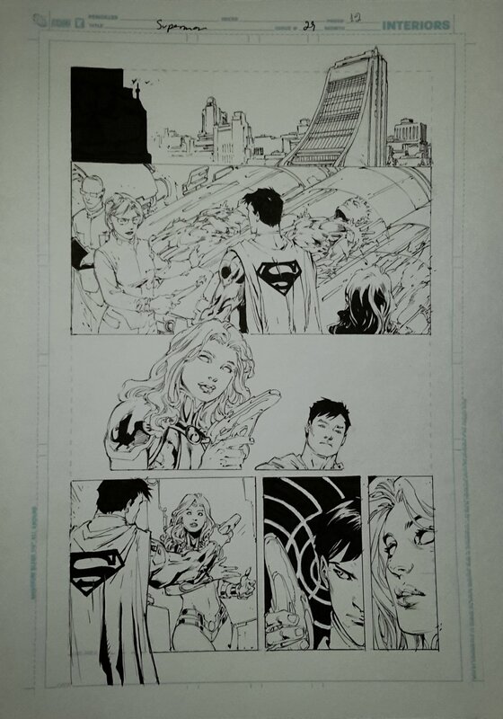 Superman v3 #29 P12 par Ed Benes - Planche originale
