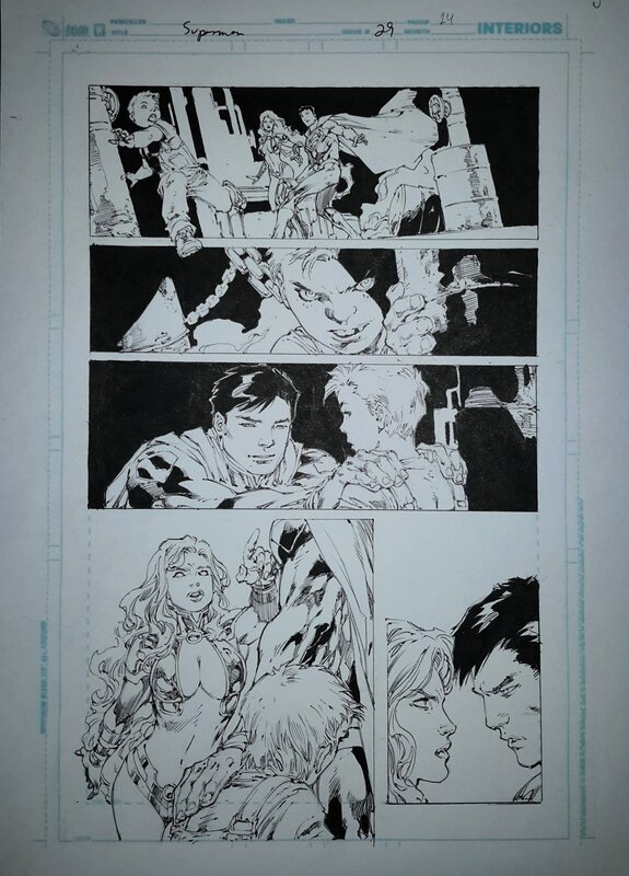 Superman v3 #29 P14 par Ed Benes - Planche originale