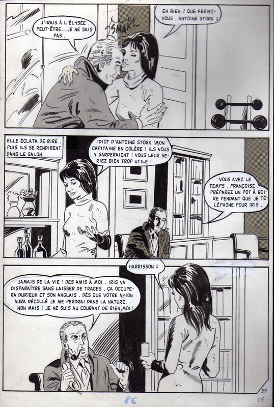 Renaud, Week-End à Pékin planche 26 - La Louve, Artima, 1975 - Planche originale