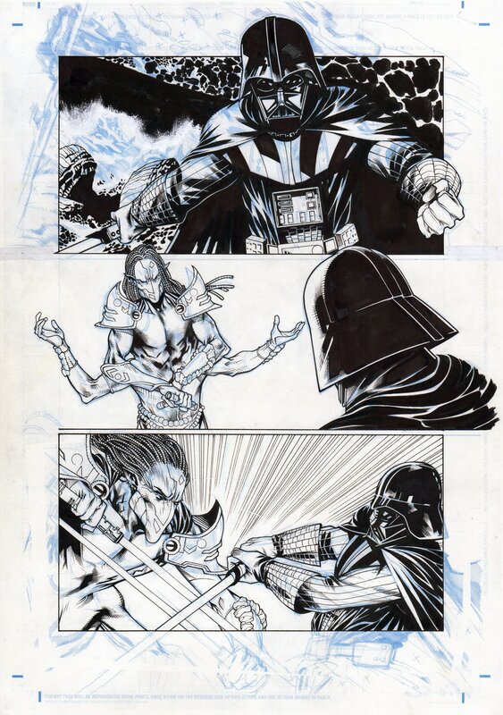 Dark Vador par Marco Castillo - Planche originale