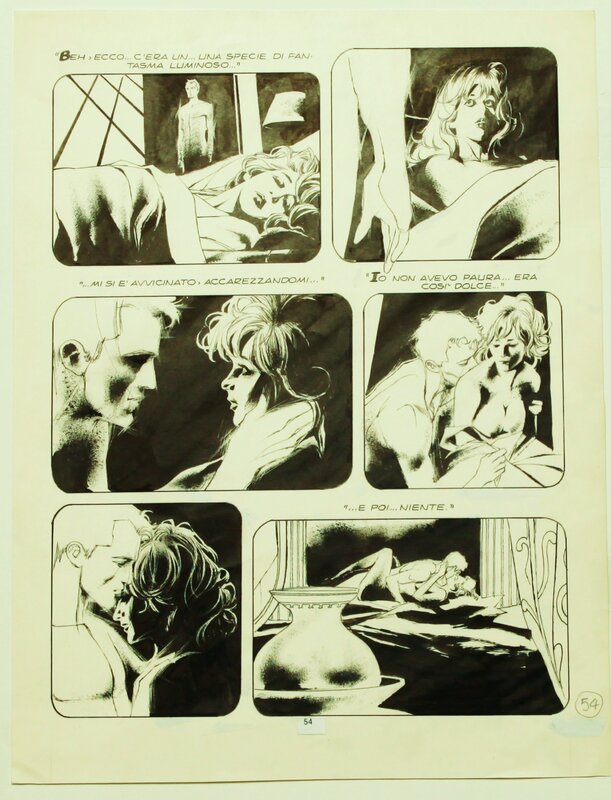 Giampiero Casertano, Elle succombe à son astral amant ...Dylan Dog ? page 54 - Comic Strip