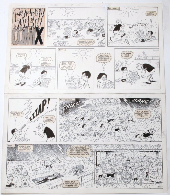 Dick Millington, Reginald Parlett, Le beau temps anglais !! CREEPY COMIX pour les enfants ... - Comic Strip