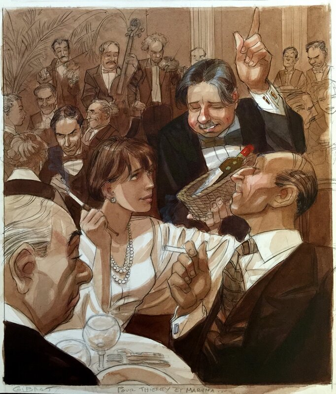 Cécile by Jean-Pierre Gibrat - Original Illustration