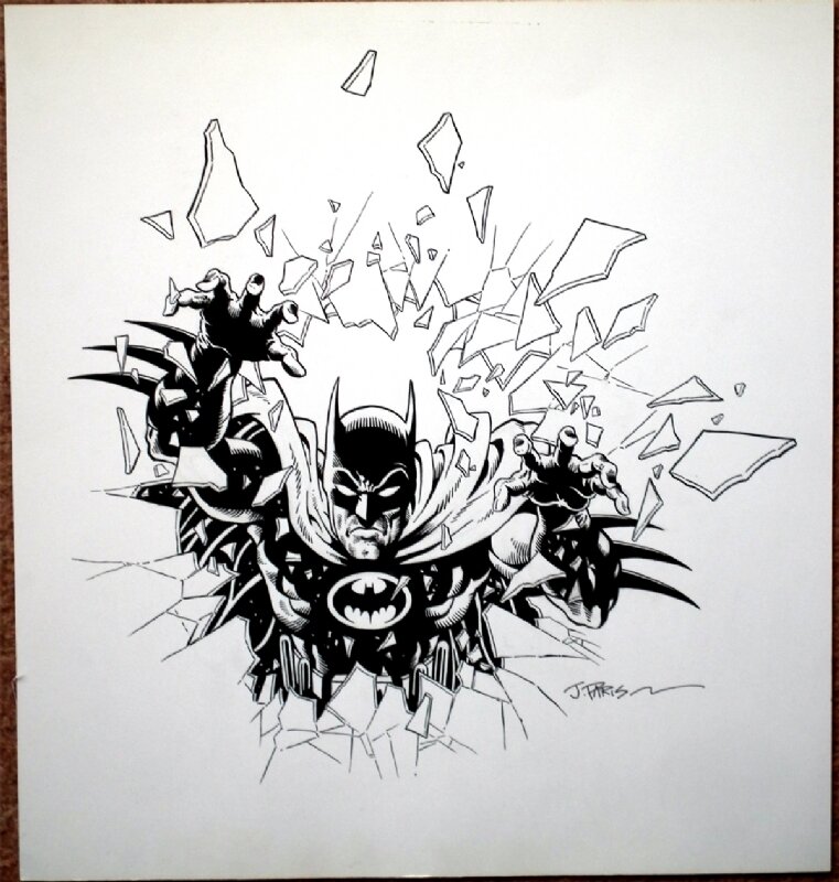 Batman Cover by Jerry Paris - Couverture originale