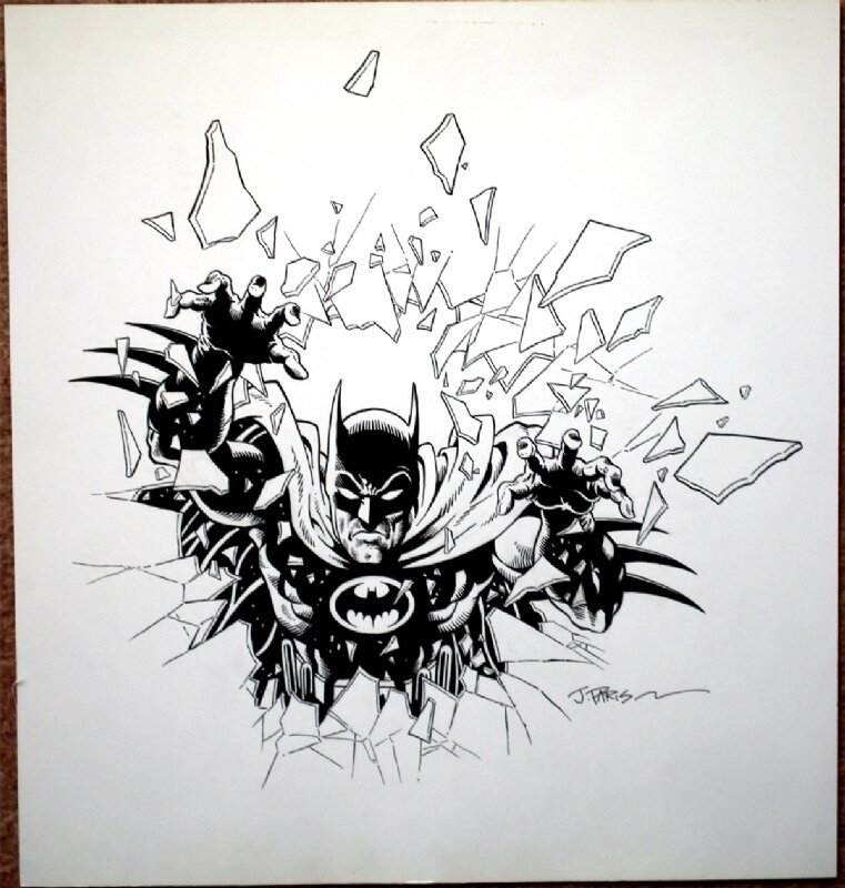 Batman Cover by Jerry Paris - Original Cover